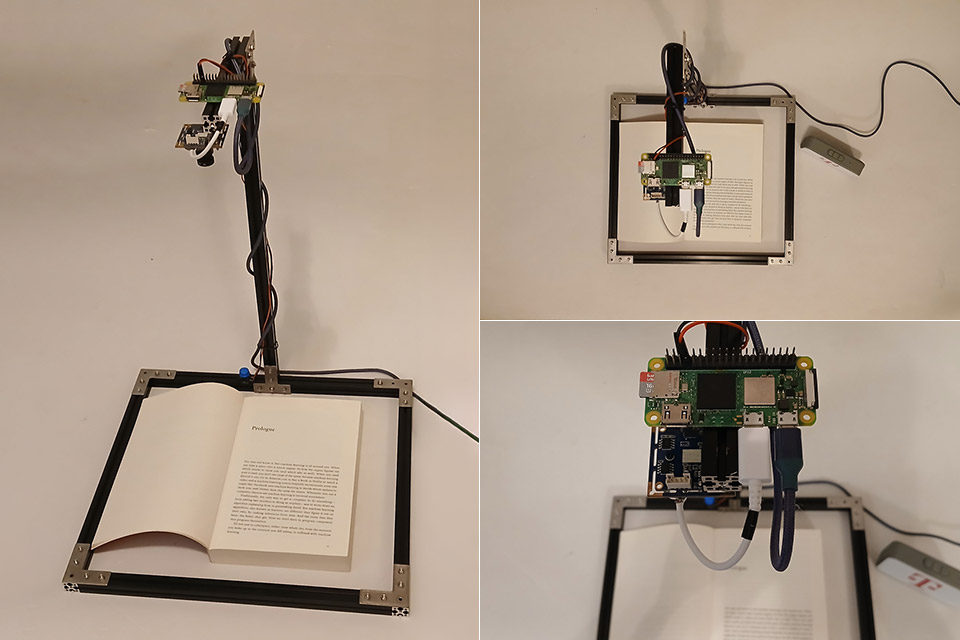 pageparrot physical book into audiobook device