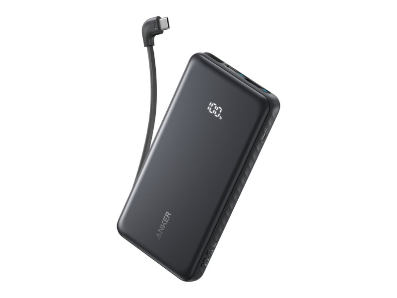 Anker Zolo 22.5W Power Bank 10K with Built In USB C Cable