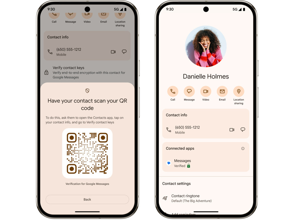 Google is rolling out QR code based verification in Messages beta