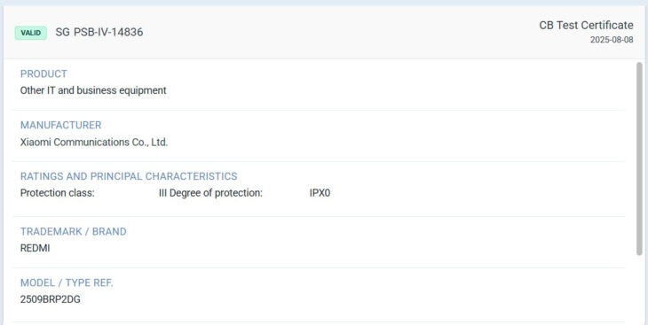 xiaomi redmi global releases tuv sud 191