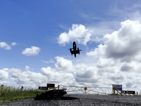 An image of the new drone taking off26