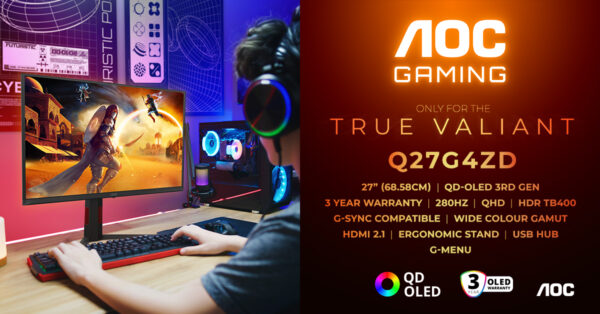 AOC GAMING Q27G4ZD: uygun fiyatlı 3. nesil QD-OLED