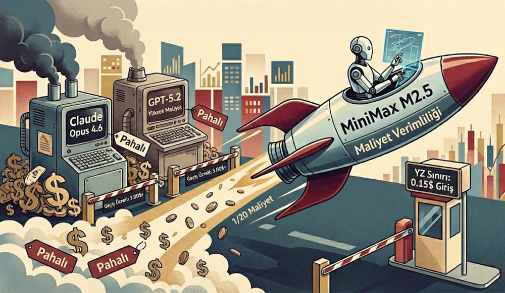 MiniMax M2.5 Ortalığı Dağıttı! Maliyeti Neredeyse Sudan Ucuz