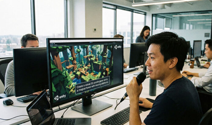 Unity’ye Göre Sadece Komut Vererek Sıfırdan Oyun Üretmek Mümkün Olacak