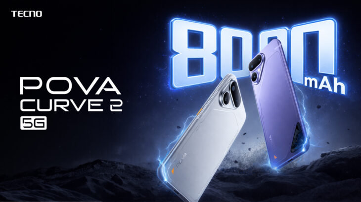 POVA Curve 2 5G : TECNO’DAN SEKTÖRÜN İLK 8000mAh BATARYALI 5G TELEFONU HAMLESİ!