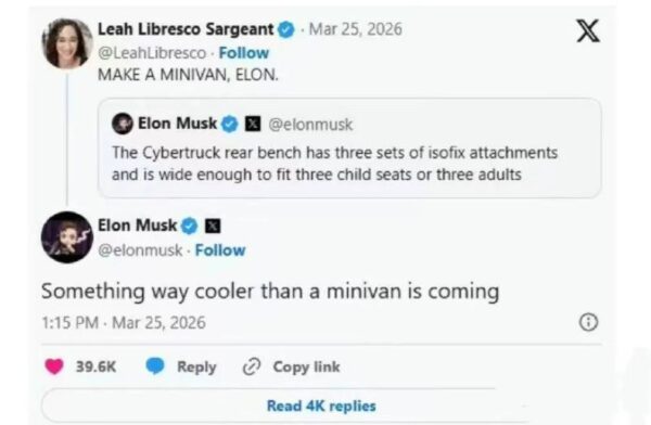Tesla Bir Minivandan "Daha Havalı" Bir Şey İnşa Ediyor