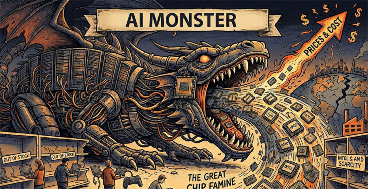 Yapay Zeka İşlemcileri de Tüketti! Intel ve AMD Kıtlık Yaşarken Fiyatlar Uçuşa Geçmeye Hazırlanıyor