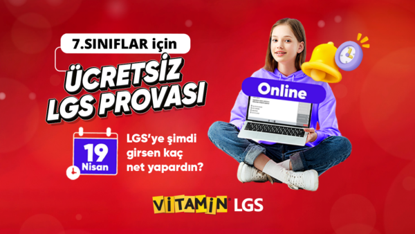 Türk Telekom’dan Vitamin LGS ile 7. Sınıf Öğrencilerine Ücretsiz Sınav Fırsatı 2 Türk Telekom’dan Vitamin LGS ile 7. Sınıf Öğrencilerine Ücretsiz Sınav Fırsatı