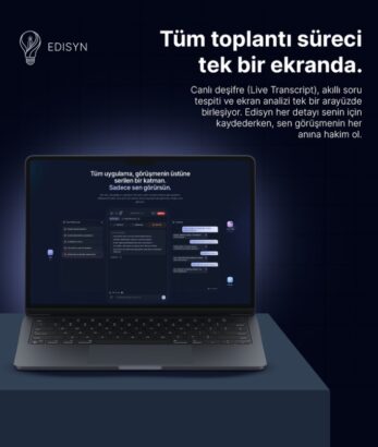 nline Toplantılarda Yapay Zekâ Devrimi: Türk Mühendislerin Başarısı Edisyn