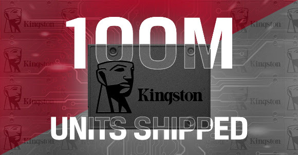 Kingston, Dünya Genelinde 100 Milyon A400 SATA SSD Sevkiyatını Aştı