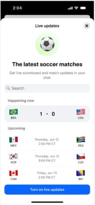 Meta, Uygulamalarında Sürükleyici Futbol Taraftar Deneyimlerini Ve Yeni Etkileşimli Özelliklerini Tanıttı 4 Meta, Uygulamalarında Sürükleyici Futbol Taraftar Deneyimlerini Ve Yeni Etkileşimli Özelliklerini Tanıttı