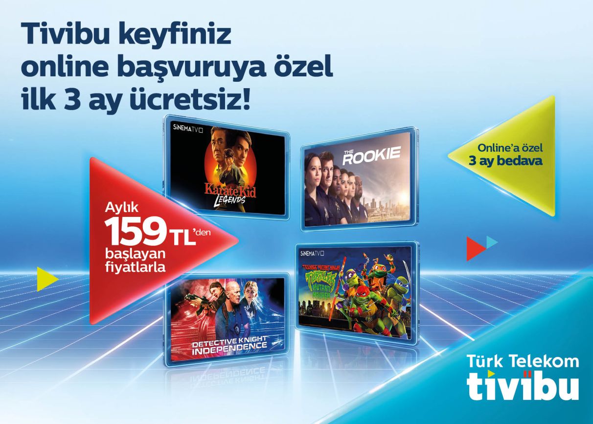 Tivibu’dan Yeni Müşterilere Özel İlk 3 Ay Ücretsiz Eğlence Paketi