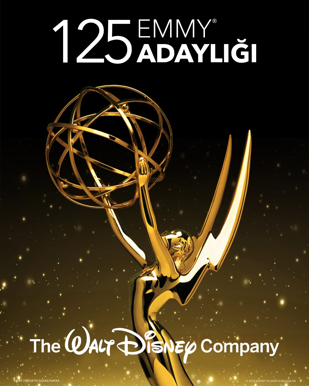 THE WALT DISNEY COMPANY İÇERİKLERİNE TOPLAM 125 EMMY ADAYLIĞI