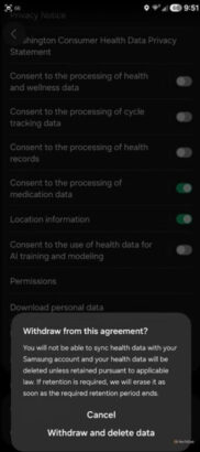 Samsung’dan Radikal Adım: Samsung Health Verilerini AI İçin Paylaşmayanların Verisi Silinecek 2 Samsung’dan Radikal Adım: Samsung Health Verilerini AI İçin Paylaşmayanların Verisi Silinecek