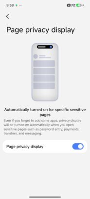 Xiaomi’nin Akıllı Gizlilik Ekranı (Smart Privacy Display) Arayüzü Sızdı 