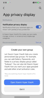 Xiaomi’nin Akıllı Gizlilik Ekranı (Smart Privacy Display) Arayüzü Sızdı 