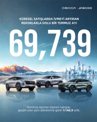 OMODA | JAECOO 2026’nın İlk 7 Ayında 448 Bin 849 Araç Sattı!